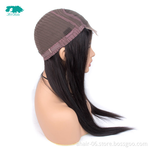 2019 wholesale price superlative quality invisible and soft 4*4 Closure lace straight Wig and mono women's topper hair